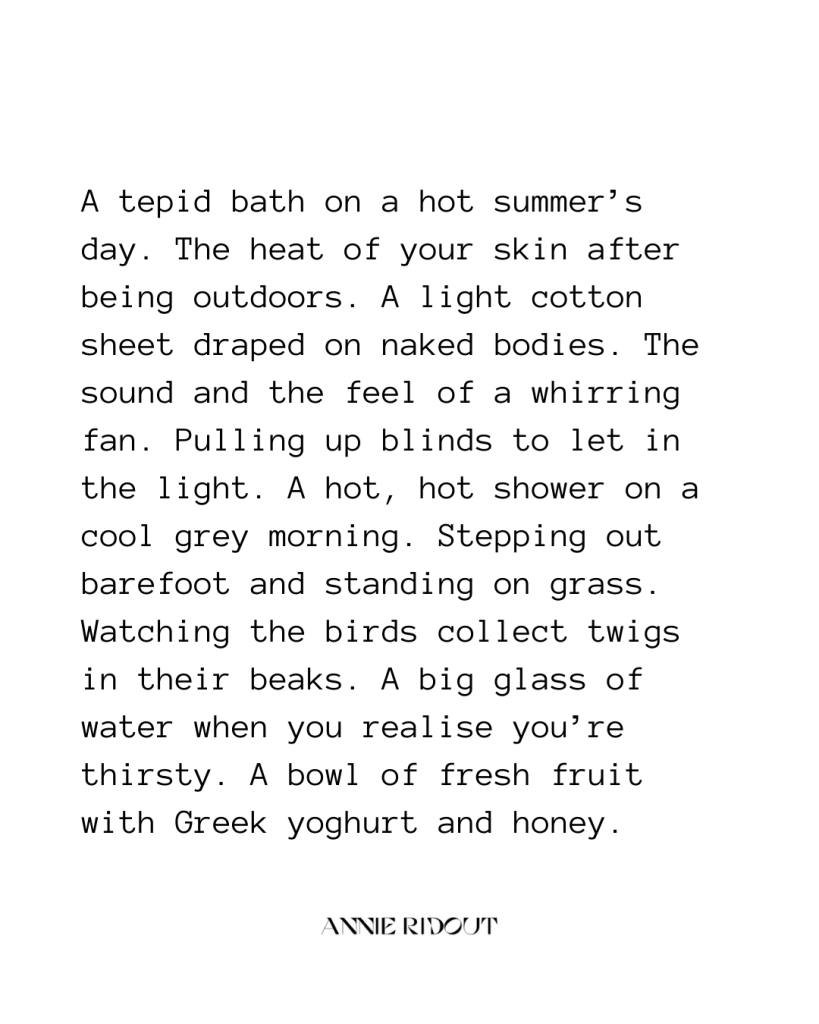 On a hot summer's day