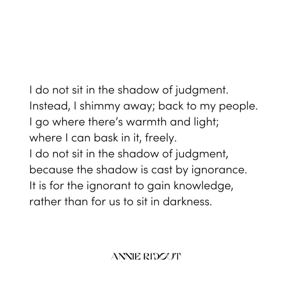 The shadow of judgement
